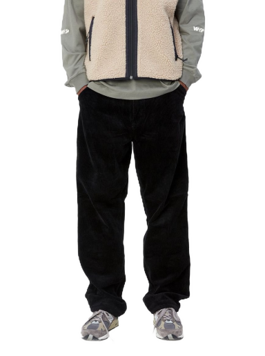 Byxor Carhartt WIP Single Knee Pant "Black rinsed" Svart | I028627_89_02