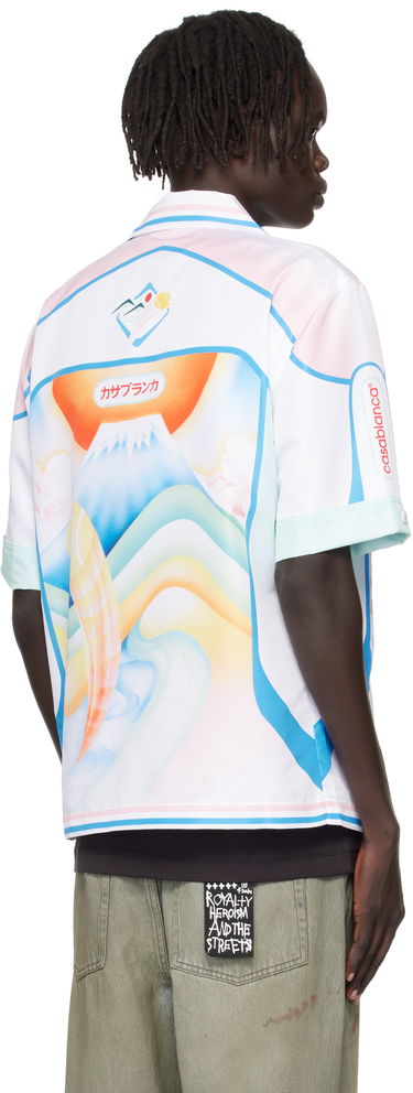 Skjorta Casablanca Casablanca Fuji Dream Zip Shirt Vit | MPF25-SWM-064-01, 2