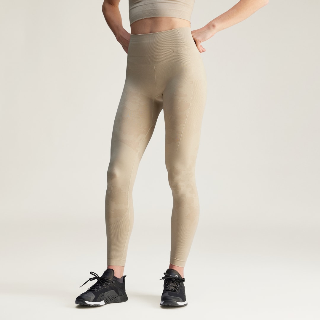 Damasker adidas Performance adidas by Stella McCartney TrueStrength Seamless Yoga Leggings Beige | JJ1632, 0