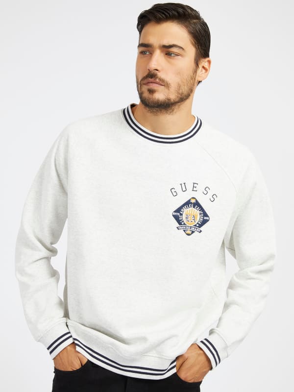 Sweatshirt GUESS Front Logo Sweatshirt Vit | M4RQ18K9Z21, 0