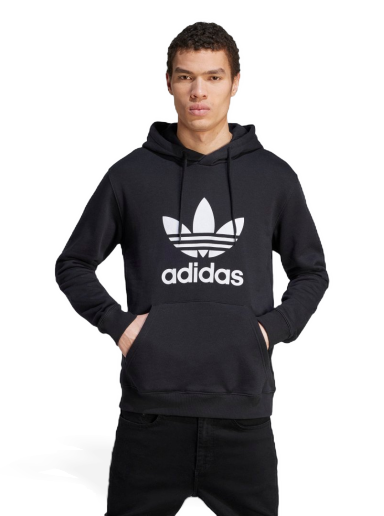 Sweatshirt adidas Originals Adicolor Classics Trefoil Hoodie Svart | IM4489