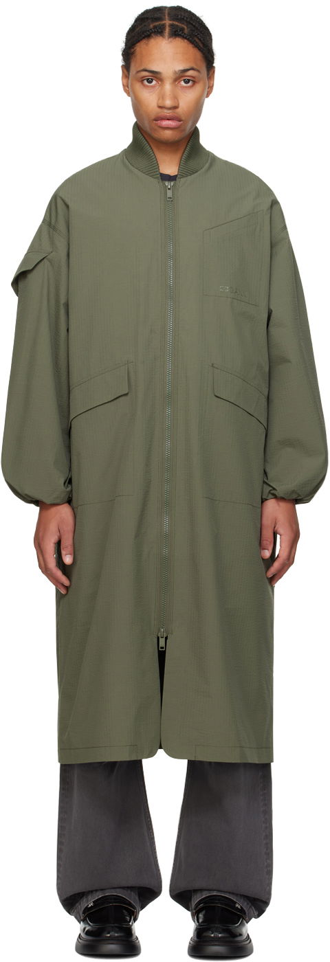 Jacka GANNI Oversized Shell Coat & Vest Set Grön | F9717