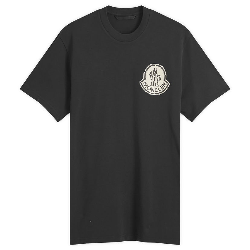 T-shirt Moncler Pixel Logo T-Shirt Svart | 8C000-83927-04-998