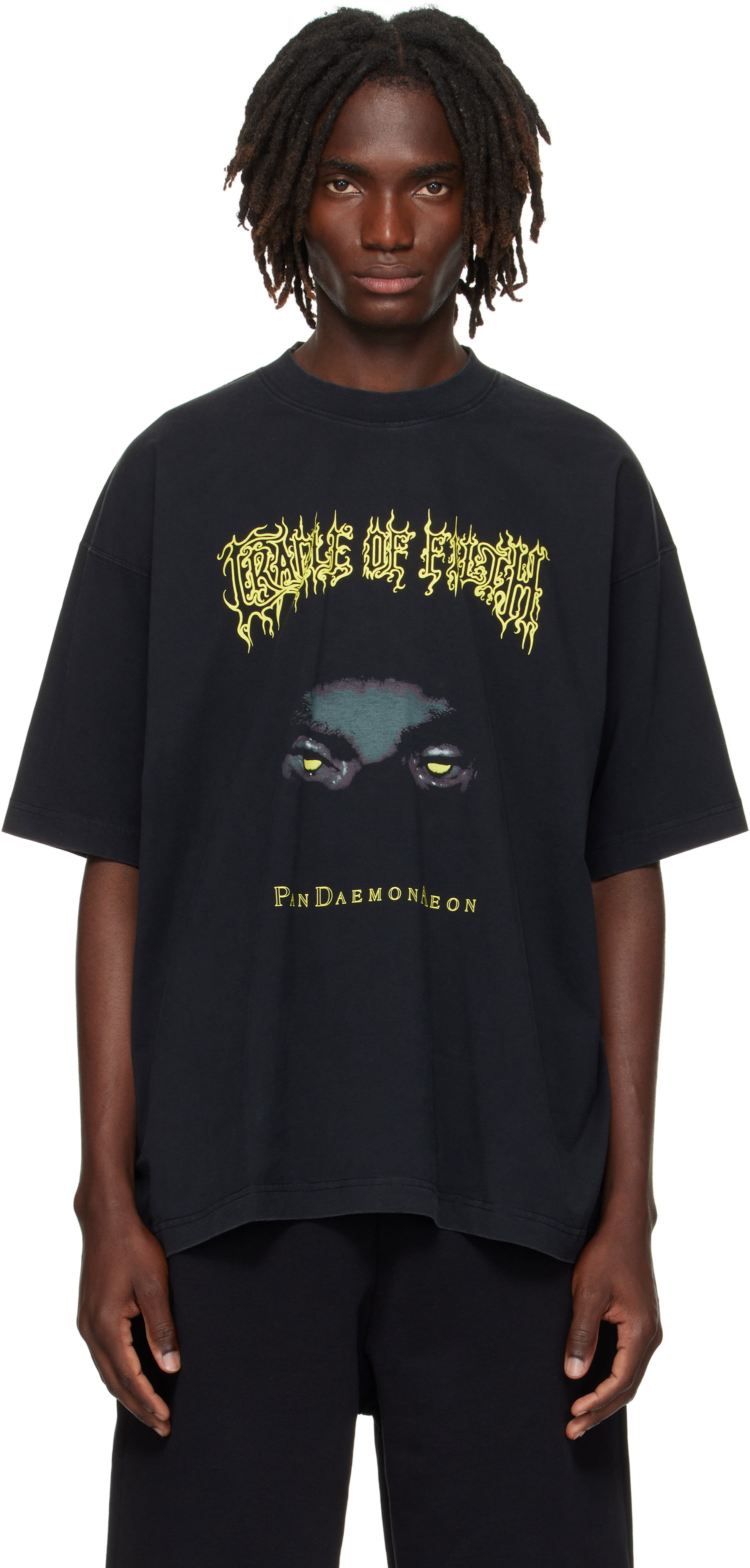 T-shirt VETEMENTS Vetements Cradle of Filth Pandaemonaeon Oversized T-Shirt Svart | UCF76TR550B, 0