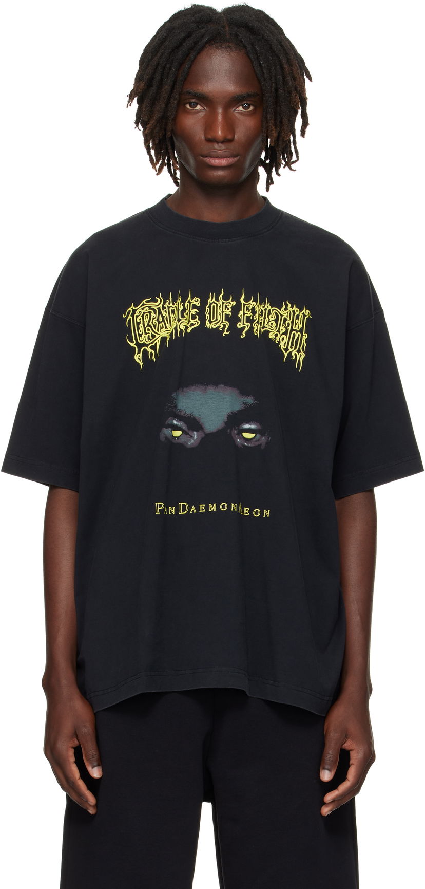 T-shirt VETEMENTS Vetements Cradle of Filth Pandaemonaeon Oversized T-Shirt Svart | UCF76TR550B