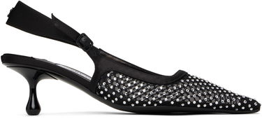 Sneakers och skor Jimmy Choo Jimmy Choo Amel 50 Crystal Slingback Heels Svart | AMEL 50 QHS, 0