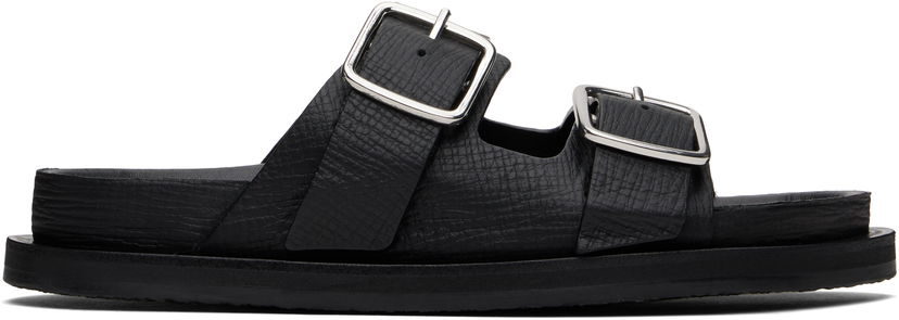 Kläder Studio Nicholson Studio Nicholson Denver Leather Sandals Svart | DENVER SNW - 1652