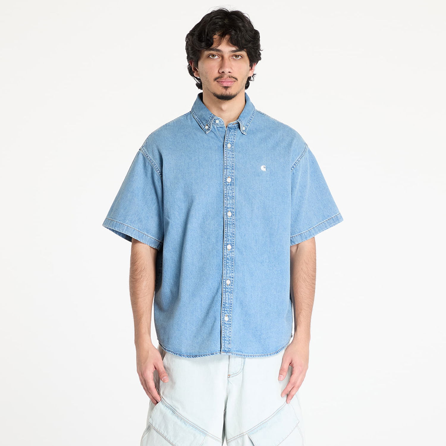 Skjorta Carhartt WIP Carhartt WIP S/S Lucas Shirt Blå | I034575.0135, 0