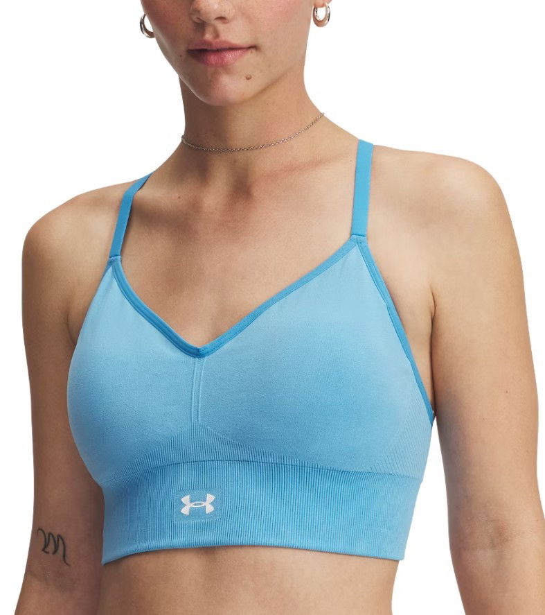 Behå Under Armour Under Armour Vanish Seamless Washed Low Bra Blå | 1388111-452