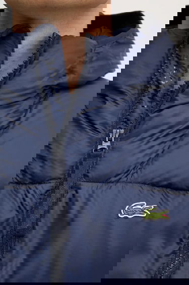 Pufferjacka Lacoste Hooded Winter Puffer Jacket with Embossed Back Design Mörkblå | BH2905, 4