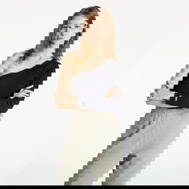 T-shirt Tommy Hilfiger Jeans Tiny Tommy 1 Asymetric Rib Svart | DW0DW11041 BDS, 0