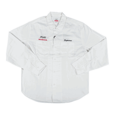 Skjorta Supreme Honda Fox Racing x Work Shirt Vit | FW19S25 WHITE, 0