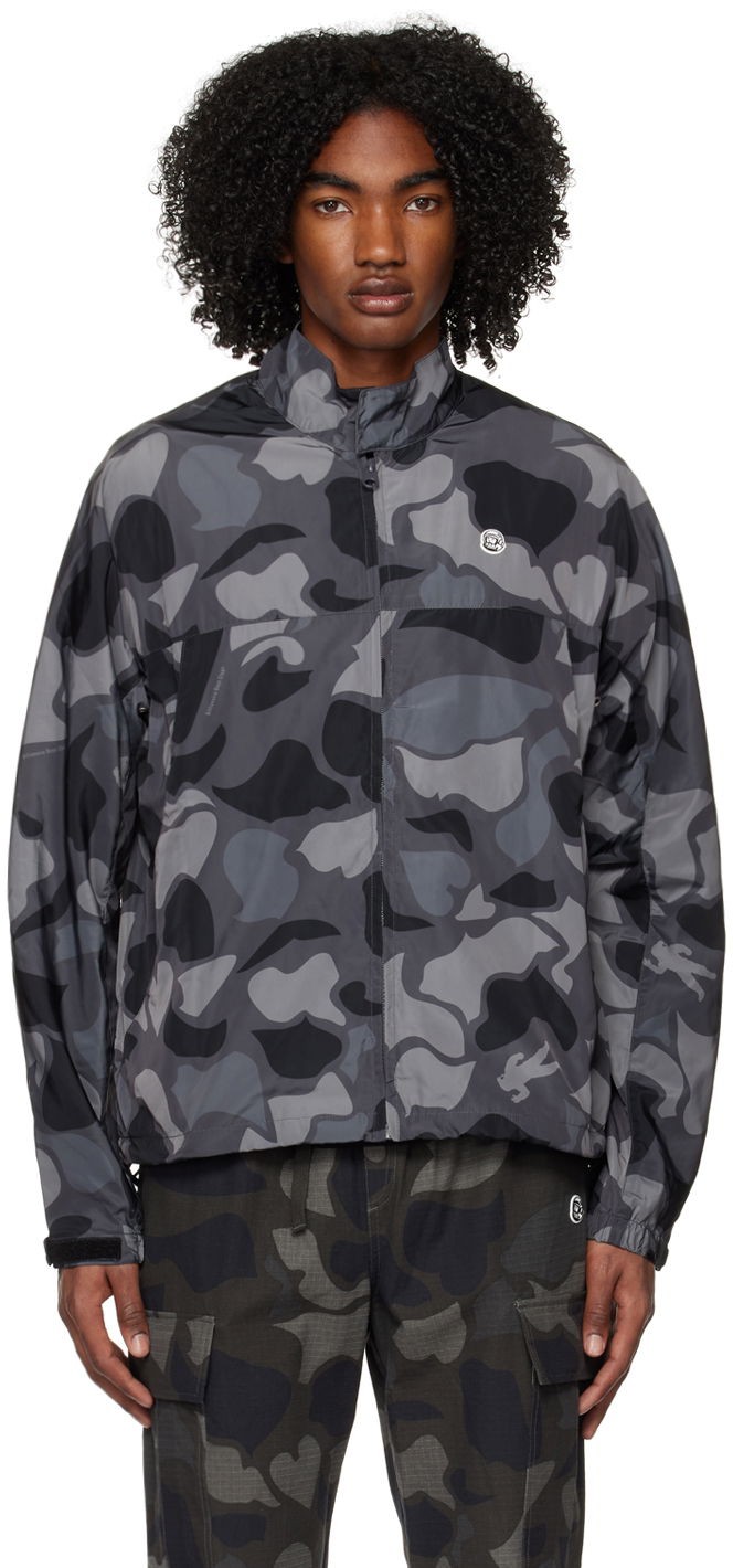 Vindjacka BILLIONAIRE BOYS CLUB Billionaire Boys Club Camo Sports Jacket Grå | B22404