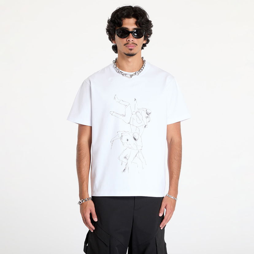 T-shirt HELIOT EMIL Shelter Printed T-Shirt Vit | PREAW24_M_09_125_WHT02