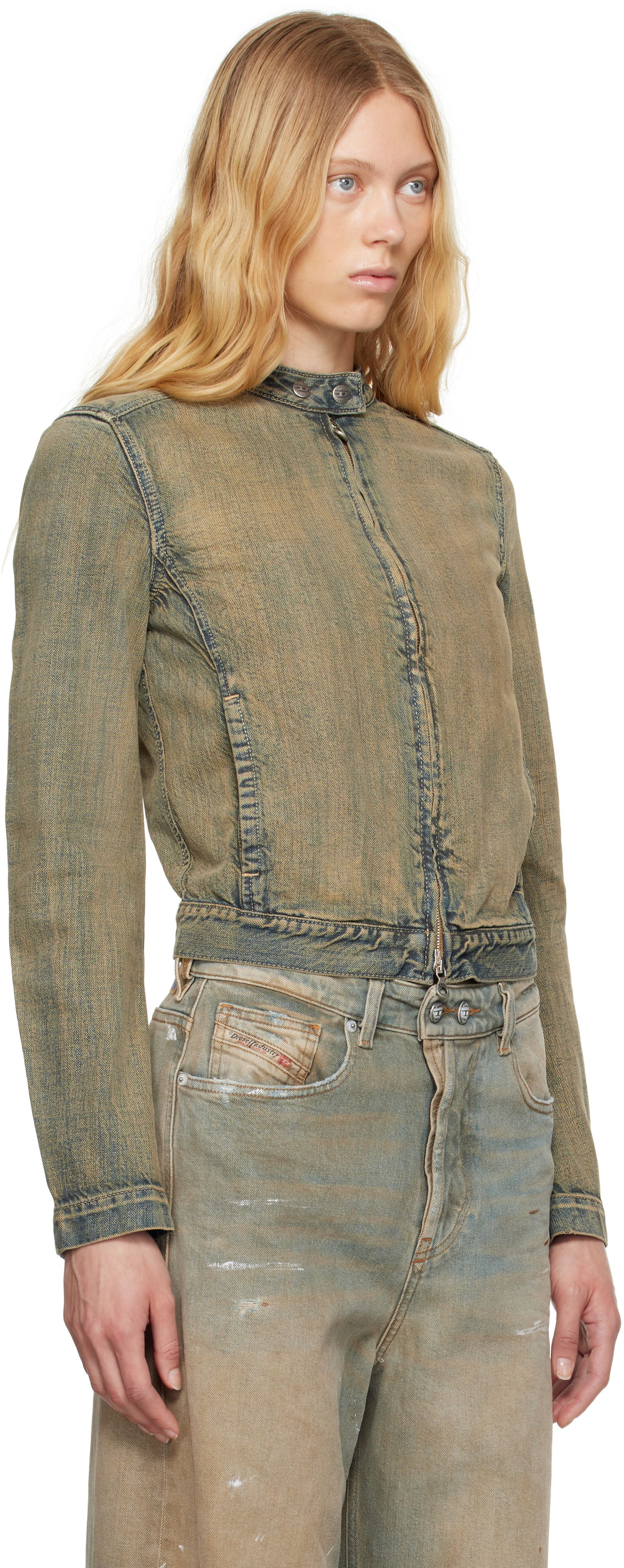 Jacka Diesel Diesel De-Mornin Denim Jacket Blå | A13434 09L49, 1