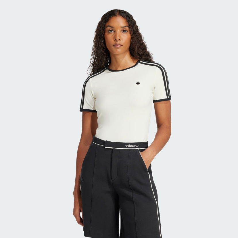 T-shirt adidas Originals Premium 3-Stripes Cali T-Shirt Vit | JD5467