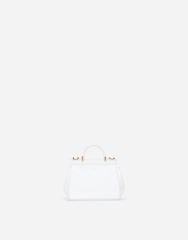 Handväska Dolce & Gabbana Dolce & Gabbana Mini Sicily Patent Leather Bag Vit | EB0003A106787682, 3