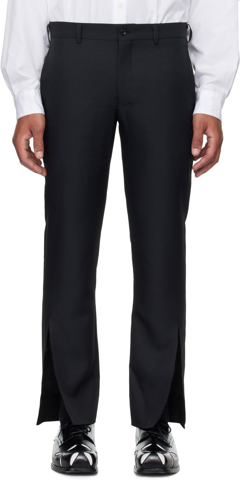 Byxor Comme des Garçons Gabardine Trousers Svart | PN-P056-051