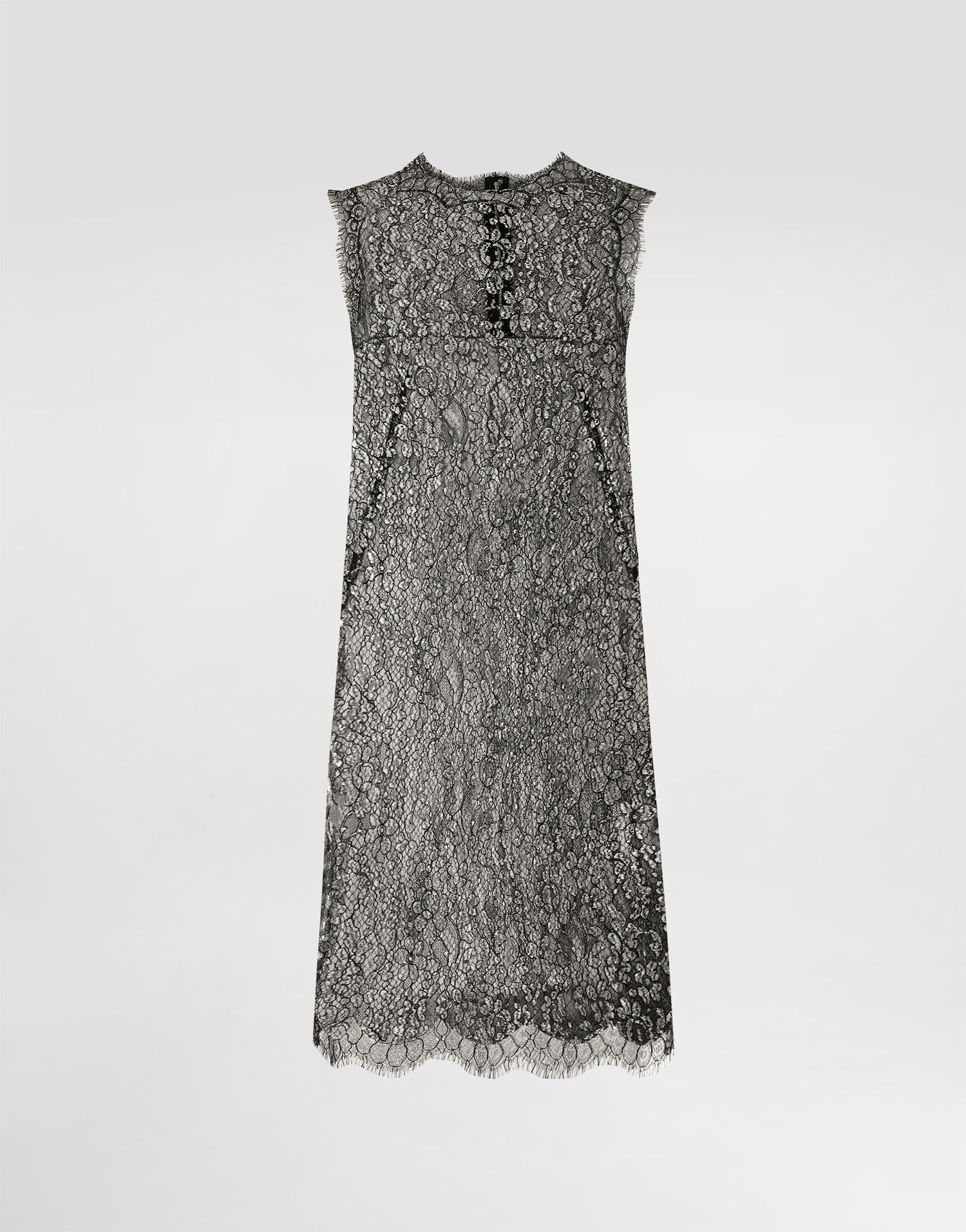 Klä Dolce & Gabbana Lamé Lace Dress Svart | F6ATYTILMCFS0998, 0