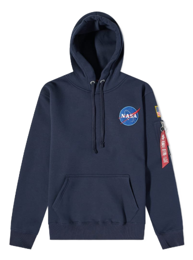 Sweatshirt Alpha Industries Space Shuttle Hoody Mörkblå | 178317-07