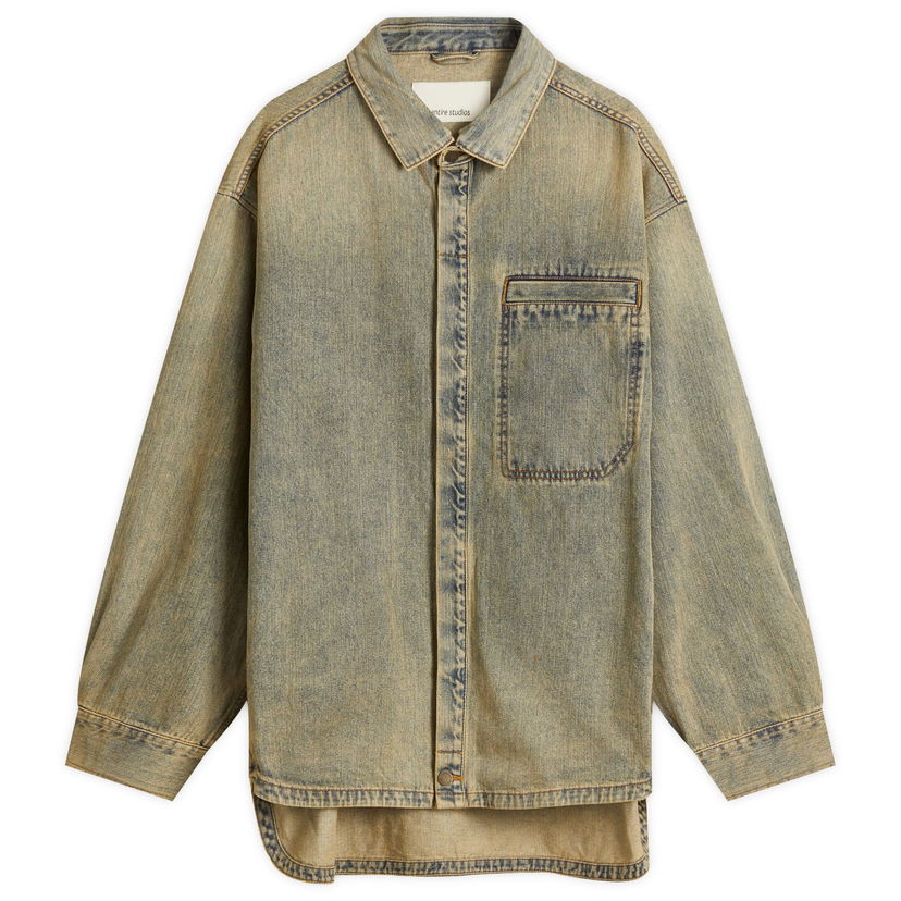 Skjorta Entire Studios Entire Studios Herculean Denim Shirt Beige | ESU-S25-11005-SW