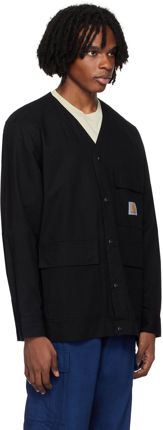 Sweater Carhartt WIP Buttoned Workwear Jacket Svart | I033020, 1