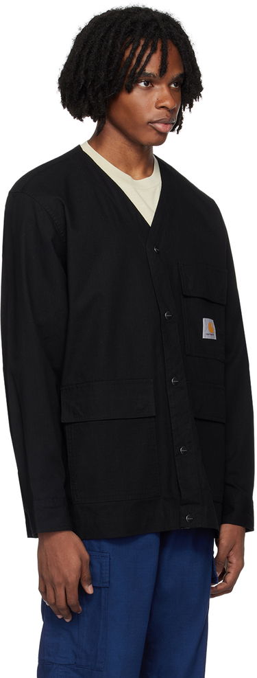 Sweater Carhartt WIP Buttoned Workwear Jacket Svart | I033020, 1
