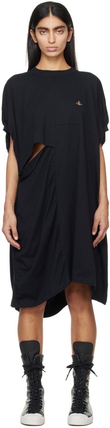 Klä Vivienne Westwood Sleeveless Dolly Midi Dress Svart | 3G01001O-J004A-