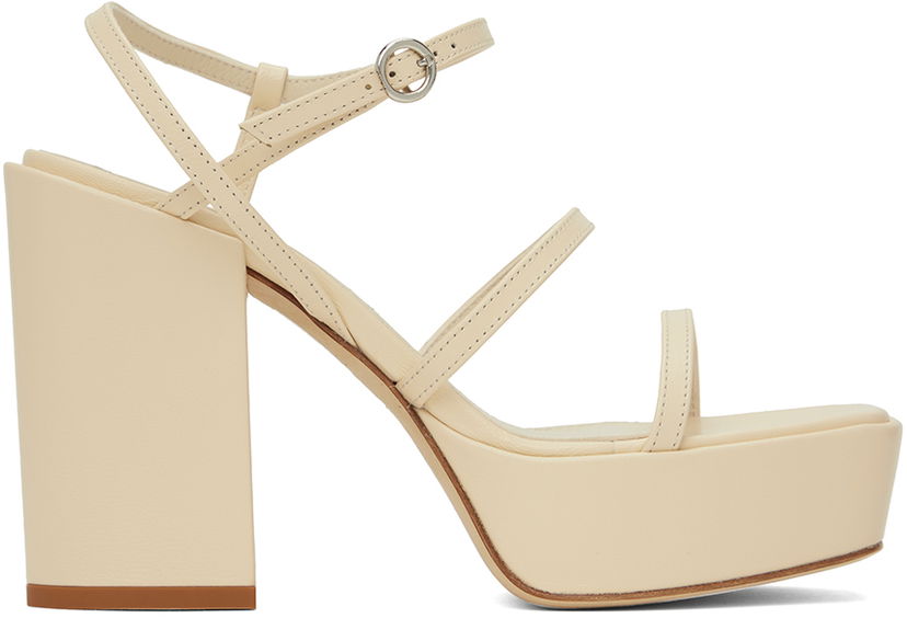 Tillbehör Aeyde Aeyde Katalin Heeled Sandals Beige | A11-HS-ATNS11BL38-SS24-100-007