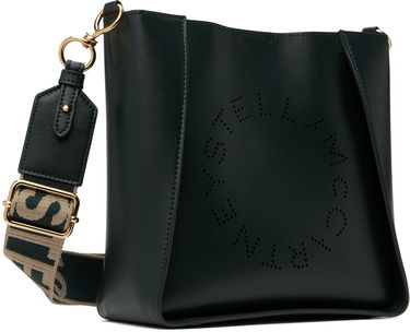 Tygpåse Stella McCartney Stella McCartney Logo Crossbody Bag Grön | 700073W8542, 1