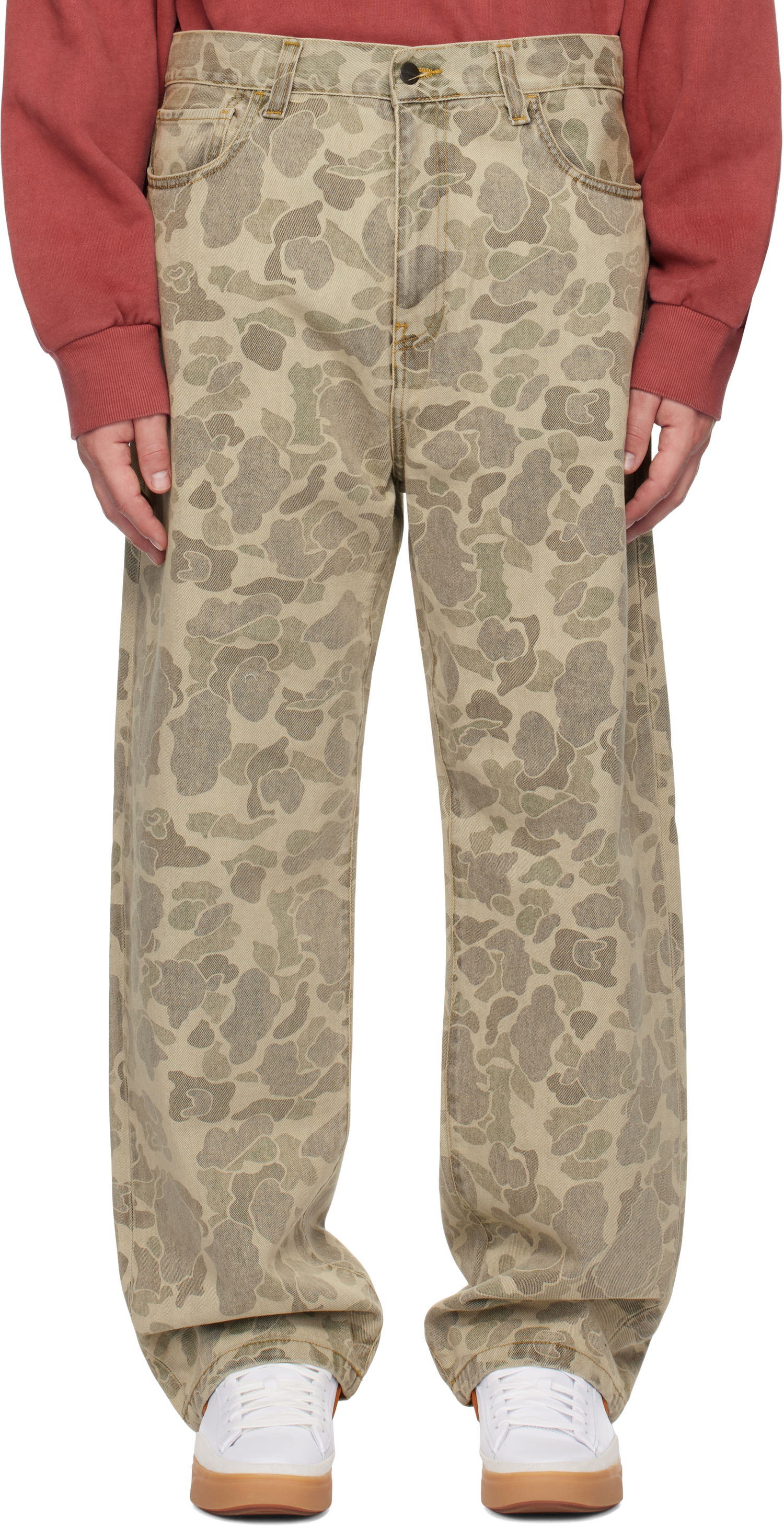 Jeans Carhartt WIP Duck Camo Landon Trousers Beige | I033755, 0