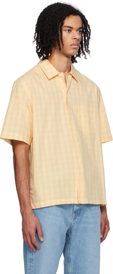Skjorta Samsoe Samsoe Samsøe Samsøe Saayo P Short Sleeve Shirt Gul | M24100054, 1