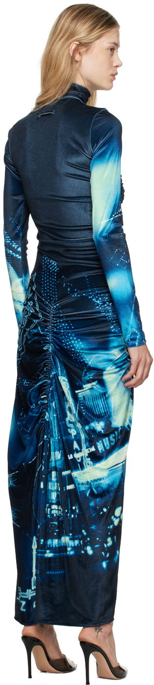 Klä Jean Paul Gaultier Gaultier Velvet Maxi Dress Blå | 24/30-F-RO257-J554-59560100, 2