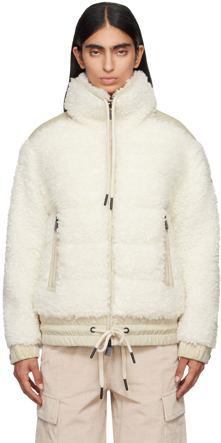 Jacka Moncler Moncler Grenoble Teddy Faux-Shearling Down Jacket Vit | J20988G00023899A9