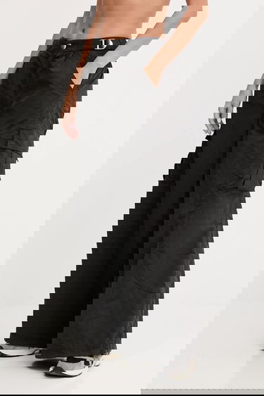 Cargo byxor Puma High-Waisted Wide-Leg Cargo Pants Svart | 632507, 3