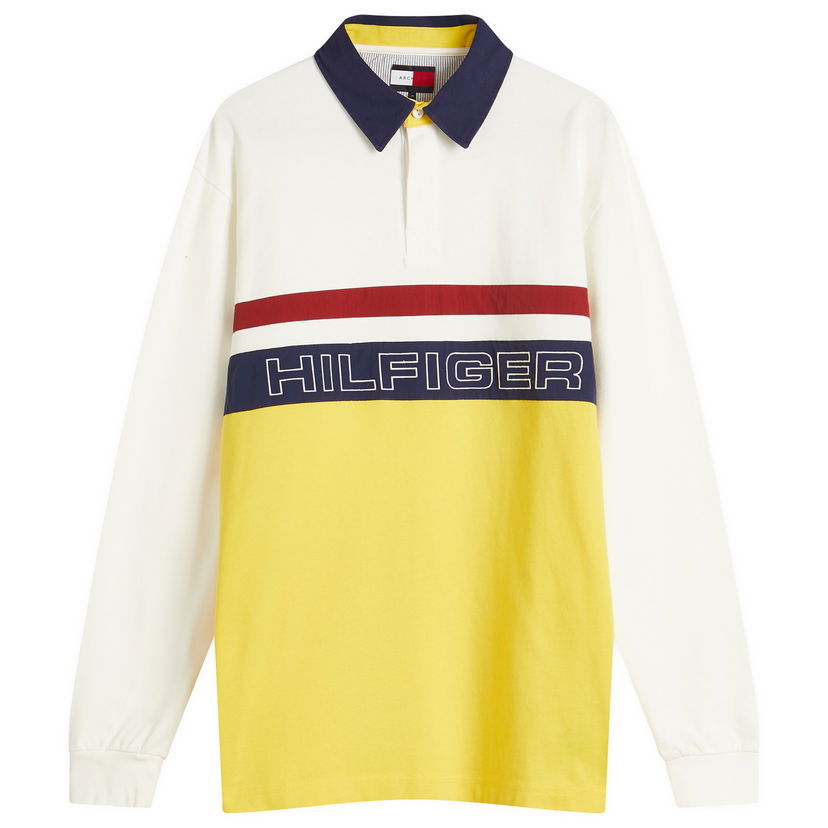 Polotröja Tommy Hilfiger Tommy Jeans Sailing Rugby Polo, Size Large Gul | MN0MN00018ZH1
