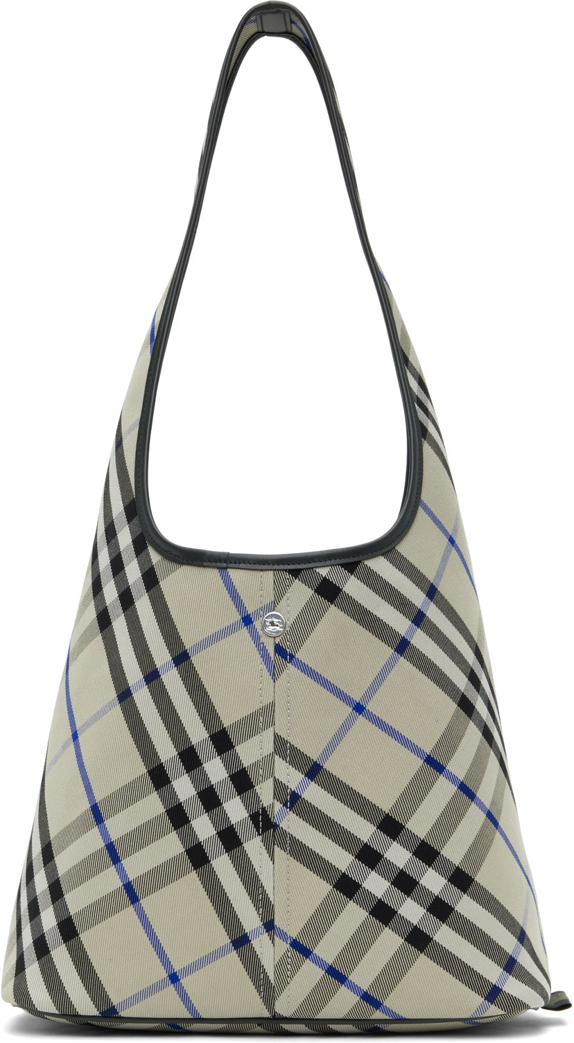 Handväska Burberry Burberry Small Check Shoulder Bag Beige | 8105767