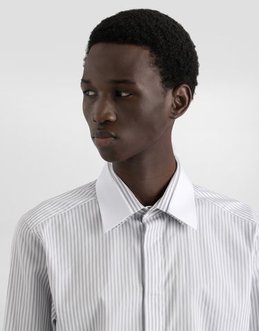 Skjorta Dolce & Gabbana Dolce & Gabbana Martini Striped Poplin Shirt Vit | G5NQ0ZFR503S8051, 3