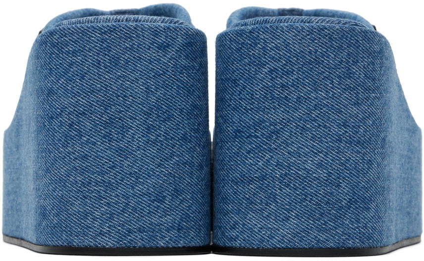 Tillbehör Coperni Coperni Denim Wedge Sandals Blå | COPSH09202, 1