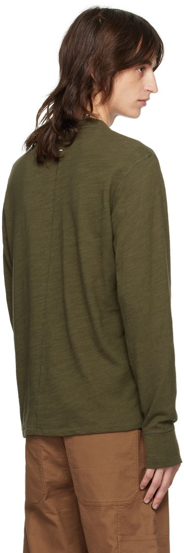 T-shirt rag & bone Rag & Bone Classic Flame Henley Grön | MBC22FT037TL37, 2