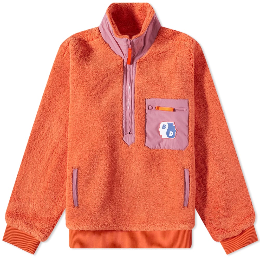 Sweatshirt Brain Dead Ying Yang Half Zip Jacket Orange | BDW22O19002603OR01, 0