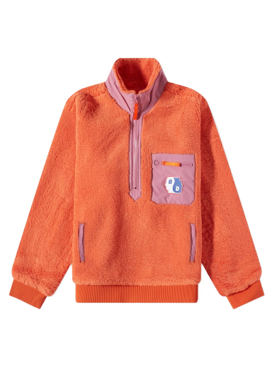 Sweatshirt Brain Dead Ying Yang Half Zip Jacket Orange | BDW22O19002603OR01