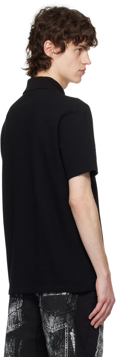 Polotröja Balmain Balmain Logo Patch Polo Svart | EH1GC027BC92, 2