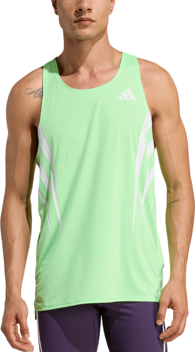Linne adidas Originals Adizero New York City Performance Running Tank Top Grön | jy6999