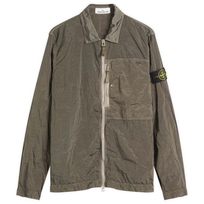 Skjorta Stone Island Nylon Metal Shirt Jacket, Size Large Grön | K1S151200005-V0054