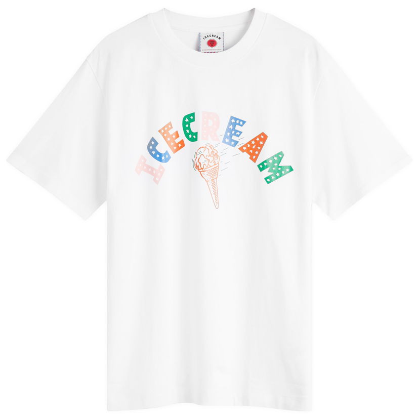 T-shirt BBC IceCream ICECREAM Cone T-Shirt, Size Large Vit | IC25248-WHT