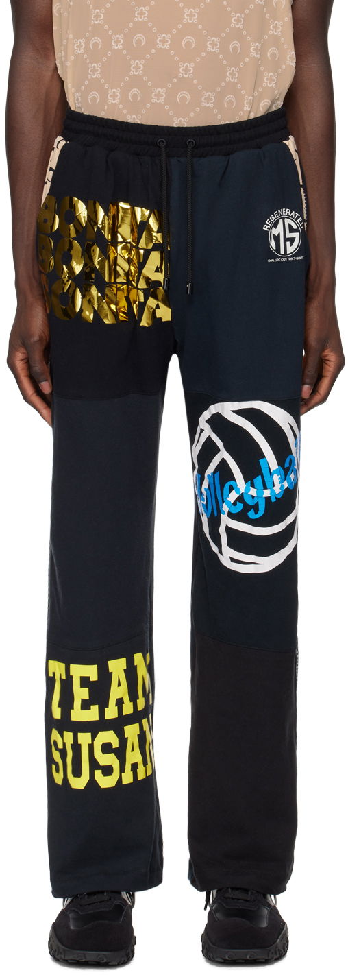 Träningsbyxor Marine Serre Regenerated Sweatpants Svart | MPA053 UJER0003