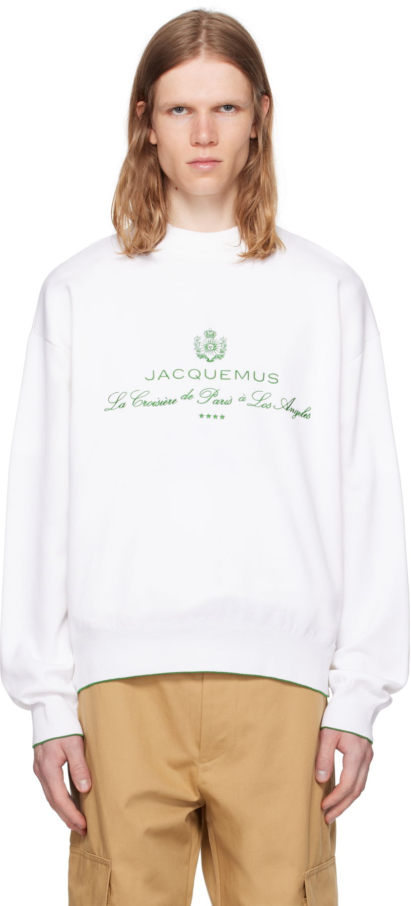 Sweatshirt Jacquemus Jacquemus La Croisière 'The Venice' Sweatshirt Vit | 25E255KN544-2427