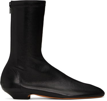 Sneakers och skor Khaite Khaite Apollo Flat Ankle Boots Svart | F1082-836, 0