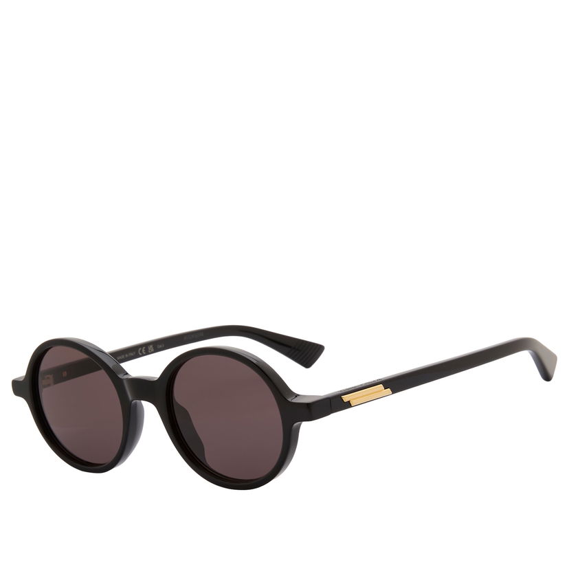 Solglasögon Bottega Veneta Bottega Veneta BV1430S Slim Ribbon Sunglasses Svart | BV1430S-001
